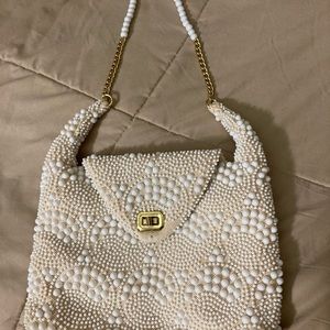 Vintage pearl pocketbook 1960s Hong Kong